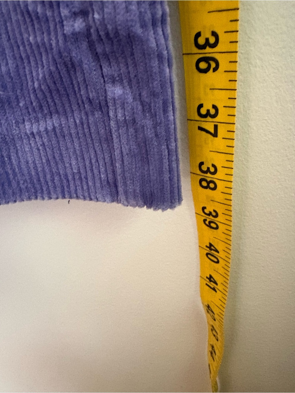 & Other Stories Lilac Corduroy Jumpsuit Front Zip Matching Fabric Belt Size 4 - Picture 13 of 13